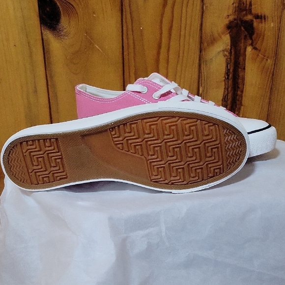 Jen Ardor Pink Canvas Sneakers - Picture 2 of 4